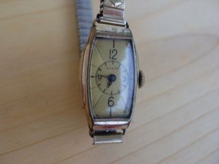 Anker Antik Vintage Damen Uhr Handaufzug 20 Mikron Uhr Geht Fixo - Flex - Armband Bild