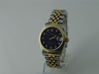 Rolex Datejust Medium Uhr Ref.  : 68273 Stahl / Gold Mit Brillanten 30mm Bild