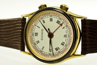 Nos Dionis Alarm Armbandwecker Medium Handaufzug As 1475 Swiss Ca.  1960 Rar Bild