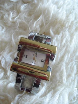 Spangen Uhr,  Armbanduhr,  Biecolor Mit Klappverschluss - Reinschauen Bild