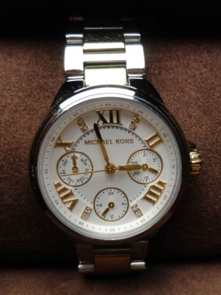 Michael Kors Damenuhr Uhr Silber Gold Ungewöhnlich Bild