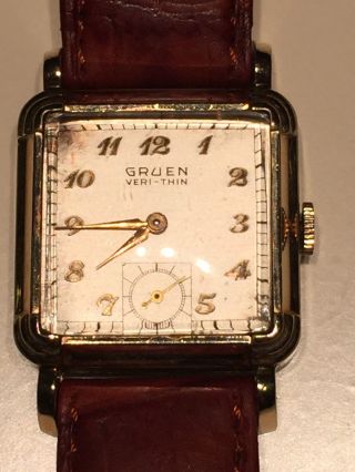 Gruen Veri - Thin Armbanduhr Ca.  1938 - 1950er Jahre Bild