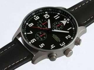 N4l,  42mm,  Astroavia,  Chronograph,  Flieger Uhr,  Pilot,  Military Chronograph Bild