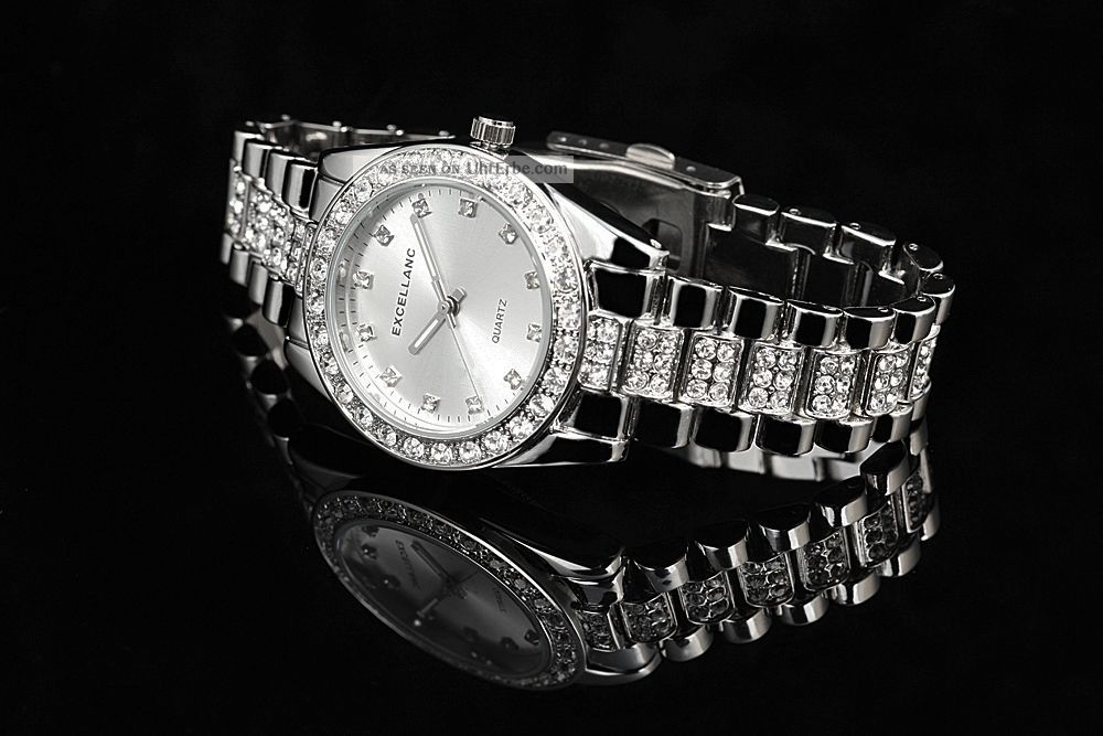 Damenuhr Silber Mit Strass