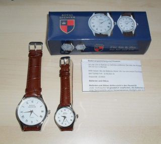 Partneruhren Uhr Armband Für Sie & Ihn Royal Spencer Quartz Silberfarben Bild