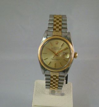 Rolex 16013 Datejust Stahl Gold Automatic Chronometer Bild