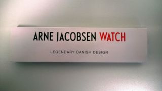 Rosendahl Arne Jacobsen Bankers Clock Armbanduhr Armband Schwarz Und Weiß 40mm Bild