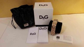 Dolce Gabbana Damen Armbanduhr C ' Est Chic Gold Bild