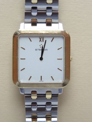 Eterna Armbanduhr 750er Gold 18 Karat Mit Schweizer Uhrwerk & - Armband Bild