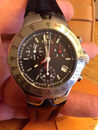 Gebrauchte Ebel Sportwave Chronograph Uhr In Stahl Quarz 40mm Bild