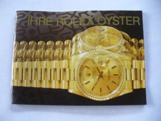 1 Rolex - Booklet Für Die Rolex Oyster Bild