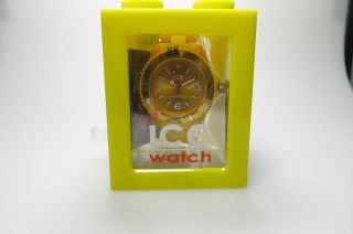 Ice Watch Cs.  Yw.  Up.  10 Kunststoff Armband Herren Uhr Damen Big Model Yellow Bild