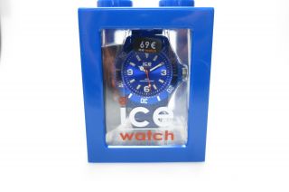 Ice Watch Cs.  Be.  B.  P.  10 Kunststoff Armband Herren Uhr Damen Big Model Blue Bild