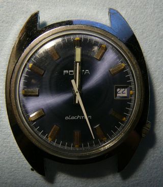 Porta Elechron Armbanduhr,  Puw 1001,  Vintage Bild