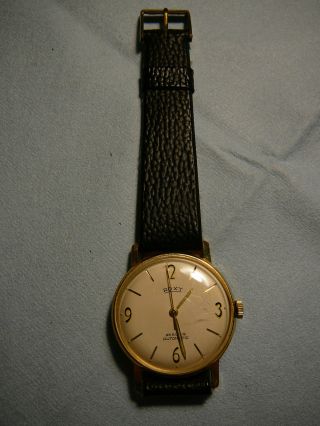 Roxy Armbanduhr Automatic 25 Rubis,  585 Goldauflage,  Vintage Bild
