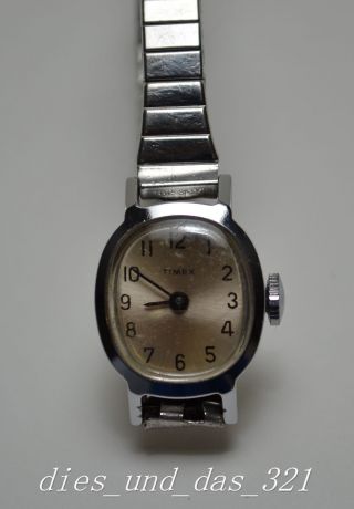Ältere Timex Damen Mädchen Armbanduhr Handaufzug Bild