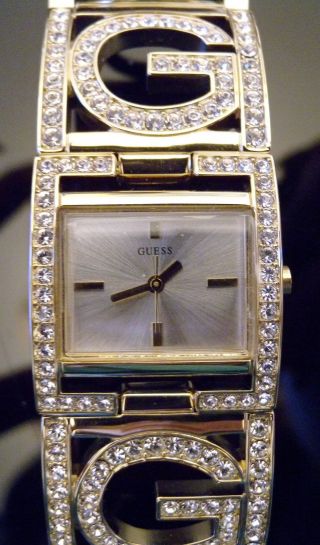 Orig.  Guess Damen Uhr Gold Swarovski Steine W14522l1 Ovp,  Garantiekarte Bild