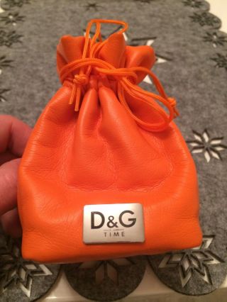 Schmuck Tasche Von D&g Time Dolce Gabbana Orange Tasche Für Geschenke ; -) Bild