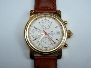 Swiss Made Luxus Lorenz Chronograph Uhr Valjoux 7760 Bild