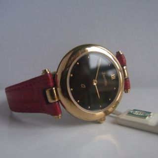 Art Deco♥markenuhr Zentra Uhr♥ Rotes Leder - Armband Armbanduhr Damen Damenuhr Bild