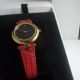 Art Deco♥markenuhr Zentra Uhr♥ Rotes Leder - Armband Armbanduhr Damen Damenuhr Armbanduhren Bild 4