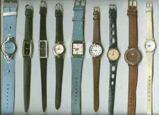 36 X Damenuhren Konvolut Armband Leder,  Edelstahl Verschieden Damen Uhr Gut Bild