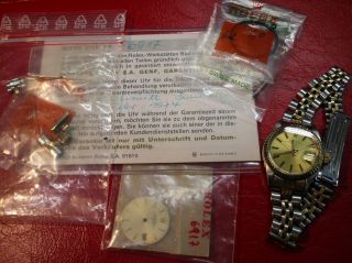 Luxus Armbanduhr Rolex Oyster Perpetual Date Nr.  6917 M.  Zubehör Bild