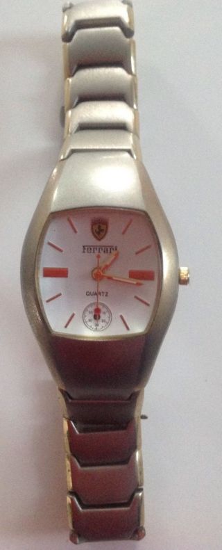 Ferrari Uhr Armbanduhr Metallarmband Quarz Herren Damen Bild