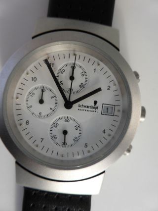 Seltene Sammler Designer Armbanduhr Chronograph Schwarzkopf Bild