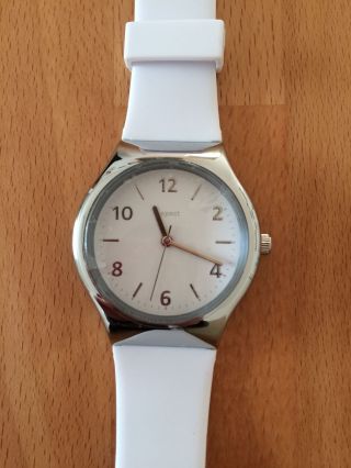 Damen Uhr Von Tcm Tchibo - Weiß / Silber - - - - Bild
