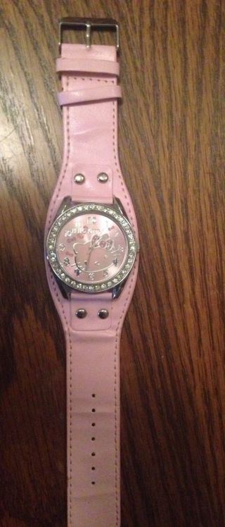Hello Kitty Armband Uhr Rosa Leder Bild