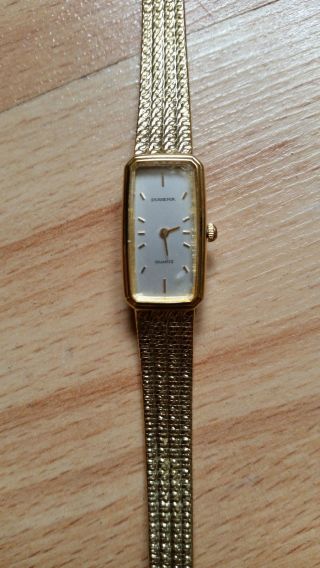 Retro Dugena Damenarmbanduhr,  70er Jahre,  Vergoldet Bild