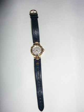 Maurice Lacroix Armbanduhr Blau/gold Weißes Ziffernblatt - Bild