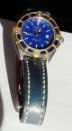 Breitling Lady J D52065 Gold/stahl Mit Lederarmband Und Faltschließe Armbanduhren Bild 1