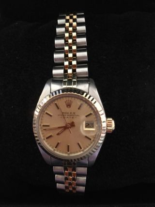 Rolex Oyster Perpetuel Lady Date Uhr In Stahl/gold Ref.  : 6917 Bild
