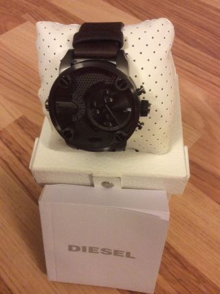 Diesel,  Uhr,  Dz 7258,  Chronograph Little Daddy,  Armbanduhr,  Braun,  Ovp Bild