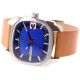 Diesel Uhr Dz1653 Blaues Zifferblatt Lederband Quadrat Herrenuhr Armbanduhren Bild 4