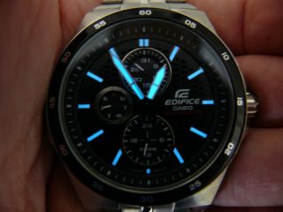 Casio Edifice 5166 Ef - 340 Herren Flieger Armbanduhr 10 Atm Wr Watch Bild