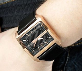 Armani Exchange Schwarz Lederband Herren Armbanduhr Ax2207 Uhr Bild
