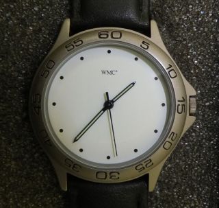 Herren Quartz Armbanduhr Wmc Excellence 8811 Schwarzes Lederarmband Bild