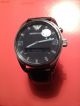 Emporio Armani Herren - Armbanduhr Global Time Weltzeit World Timer Leder,  Ar 0511 Armbanduhren Bild 3
