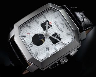 Bisset Chrono Bs25c16 Krassus Mondphasa Herrenuhr Swiss Made Armbanduhr Bild