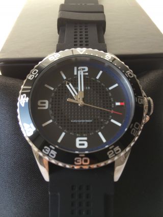 Tommy Hilfiger 1790835 Herren Uhr Armbanduhr Silikon Schwarz Uhr Bild