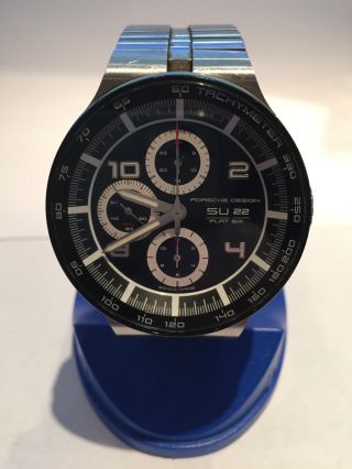 Porsche Design Uhr Flat 6 P ' 6360 Automatik Chronograph - Eta 7750 Valjoux Bild