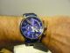 Herrenarmbanduhr Quarz Alfaromeo Blau Mit Lederarmband Armbanduhren Bild 1