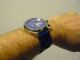 Herrenarmbanduhr Quarz Alfaromeo Blau Mit Lederarmband Armbanduhren Bild 4