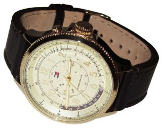 Tommy Hilfiger Watch Uhr Herrenuhr Uhren Chronograph Mit Box Gold - - - - Bild