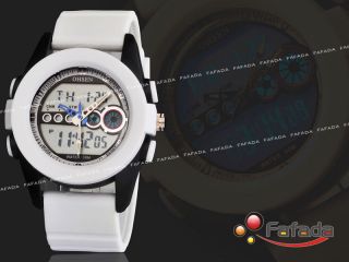 Fafada Ohsen Digitaluhr Herren Damen Armbanduhr Sportuhr Quarzuhr Uhr Uhren Weiß Bild