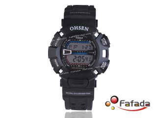 Ohsen Schwarz Digital Armbandhuhr Sport Uhr Herrenuhr Bild
