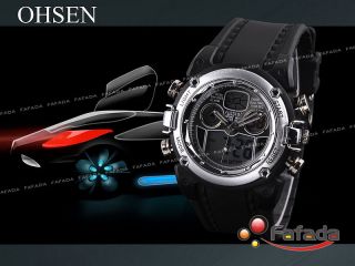 Ohsen Analog Digital Sportuhr Armbanduhr Herrenuhr Uhr Bild
